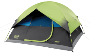 Coleman Sundome Dark Room 4/6 Person Tent, Blocks 90% of Sunlight to Keep Inside Cool, Weatherproof Tent with Rainfly Sets Up in Minutes