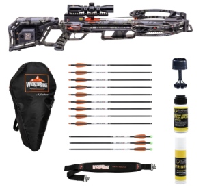 Wicked Ridge by TenPoint Commander M1 Ready-to-Hunt Package - Includes 9 Match 400 Non-Lighted + 3 Match 400 Lighted Arrows, Soft Case, Neoprene Sling, Premium Lubricant & String Wax & Conditioner
