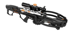Crossbows R29X Sniper Package Crossbow (Black) Hunter's Bundle with Hard Case, Broadheads, Arrows, Sling, TacHeads Bi-Pod, Hat, and String Fluid (8 Items)