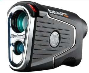 Bushnell Golf Pro X3+ Link Laser Rangefinder with Wind Speed, Slope & Elements Compensation | 1300-Yard Range, 7X Magnification, Dual Display, Visual JOLT & Magnetic Cart Mount