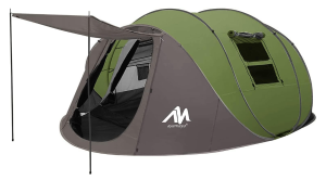 6 Person Easy Pop Up Tents for Camping - AYAMAYA Double Layer Waterproof Instant Tent