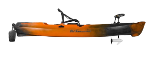  Old Town Sportsman AutoPilot 120 Solo Sit-on-Top Fishing Motorized Kayak, with Minn Kota Motor, 12 ft