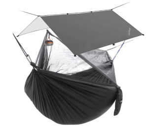 Camping Hammock with Bug Net & Sunyear Hammock Rain Fly Tent Tarp Provides Effective Protection Against Rain