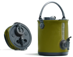  Colapz 2-in-1 Collapsible Camping Water Container with Spigot - 2 Gallon Portable Bucket & Camping Water Jug with Spout - Sports Water Jug - RV Bucket -...
