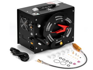 TUXING PCP Air Compressor 4500PSI Portable Auto-Stop Cooling System | Built-in water,dual fan cooling system, DC12V/AC120V power supply, max 30Mpa, auto...