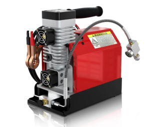 GX-E-CS2 Portable PCP Air Compressor, 4500Psi/30Mpa, Oil-Free,Powered by Car 12V DC or Home 110V AC with Converter (Included), Paintball Tank Compressor with Extra Moisture-Oil Separator