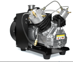  TUXING 4500Psi Pcp Air Compressor,Portable Scuba Diving Air Compressor,Mini-Double Cylinder Manually Stop for Paintball/Scuba Tank Filling 110V (TXEDM041)