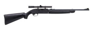  Crosman Legacy 1000 Variable Pump .177-Caliber Dual Ammo Air Rifle with 4x15 Scope - Shoots Pellets and BBS - 1000 FPS - Black