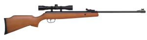  Crosman Optimus .22 Caliber Spring-Powered Air Rifle with 4x32 Scope - 950 FPS - Brown