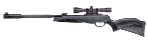 Gamo Whisper Fusion Mach 1 Break Barrel Pellet Air Rifle - IGT Mach 1 Gas Piston, CAT Trigger, High Velocity .177 or .22 Caliber Airgun - Black.