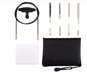 Airgun Cleaning Kit .177 Cal & .22 Cal with Cotton Mop Nylon Brushes Flex Cable
