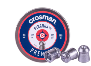  Crosman Premier LPPH77 .177-Caliber Piranha Pellets (400-Count)