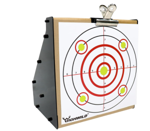 Highwild Bullet Trap Box Rated for .22/.17 Caliber (Rimfire Only) - Air Rifle Pellet Gun Targets - Paper Shooting Training Target for Indoor Outdoor