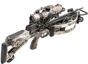 TenPoint Flatline 460 Crossbow - 460 FPS - Includes 100-Yard EVO-X Marksman Elite Scope, ACUslide Cocking & De-Cocking System & 6 EVO-X 16 Carbon Arrows