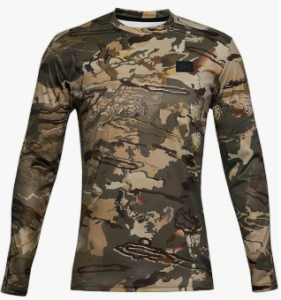 Under Armour Iso-chill Brush Line Long Sleeve T-shirt, Ua Forest All Season Camo (994)/Black, Small