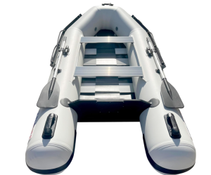 10FT Inflatable Boat,2-3Person Portable raft,2 Aluminum seat Board and 5 Aluminum Floor,3 Independent air Tubes,14 inch Large Float.No disassembly Required, Ultra Portable Design