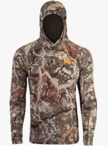 Men’s Wick Hoody - Merino Wool Ultralight Camo Hunting Base Layer, Quick Dry, UV Protection Hunting Clothing