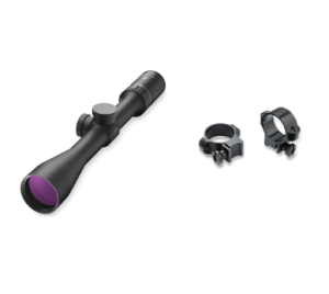Burris Droptine Riflescope with Ballistic Plex .22 Reticle, 3-9x 40mm & Unisex Adult 0.8", Steel/Matte Burris Optics 420069 Rimfire Airgun 1 Medium 22 Cal Deluxe Steel Rings