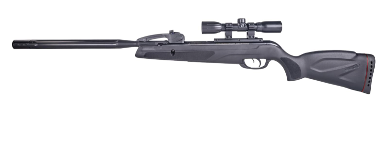 Gamo Swarm Whisper Multi-Shot Break Barrel Pellet Air Rifle with 10-Shot Magazine and 4x32 Scope - IGT Gas Piston, High Velocity .177 or .22 Caliber - Black.