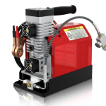 GX-E-CS2 Portable PCP Air Compressor, 4500Psi/30Mpa, Oil-Free,Powered by Car 12V DC or Home 110V AC with Converter (Included), Paintball Tank Compressor with Extra Moisture-Oil Separator