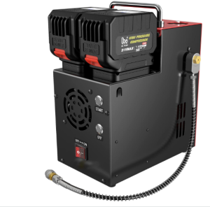 GX PUMP PCP Air Compressor L3 4500Psi/320Bar/32Mpa,PCP Compressor with Dual 18V Lithium Batteries,Set Pressure & Auto-Shutoff,Paintaball Air Compressor...