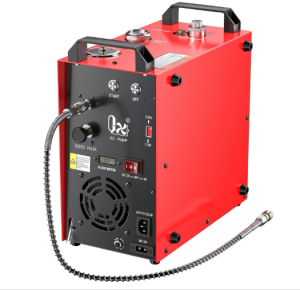 GX PUMP GX-E-CS4-I Portable PCP Air Compressor, 350W Powerful Motor,Max 5800Psi/40Mpa, Built-in Home Converter, Water and Fans Cooling, 5 Hours Continous.