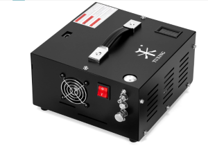 TUXING 4500Psi Pcp Air Compressor | 30Mpa 300Bar High Pressure Air Pump | Oil/Water-Free | Powered by Car 12V DC or Home 110V AC with Converter | Pump for...
