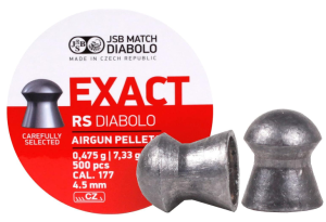 JSB Match Diabolo Exact RS .177 Cal, 7.33 Grains, Domed, 500ct