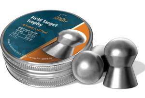 H&N Field Target Trophy Domed Airgun Pellets .177 Cal, 8.64 Grains (250 Count) (PY-P-33)