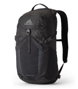  Gregory Nano 20L Plus Size Unisex Day Hiking/Commuter/Active Travel Backpack, Breathable Backpanel, Hydration Port, Plus Size, Optic Black