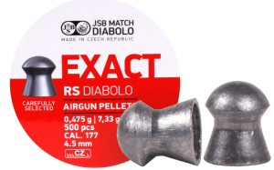  JSB Match Diabolo Exact RS .177 Cal, 7.33 Grains, Domed, 500ct