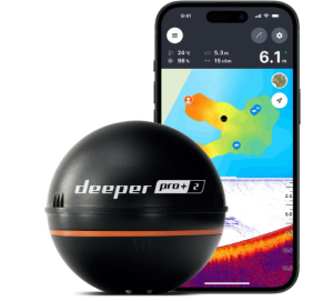 Deeper PRO+ 2 Sonar Fish Finder - Portable Fish Finder and Depth Finder For Kayaks, Boats and Ice Fishing with GPS Enabled | Castable Deeper Fish Finder...