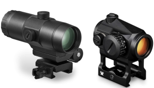 Vortex Optics Crossfire Red Dot Sight (CF-RD2) & 3X Magnifier w/Built-in Flip Mount (VMX-3T)