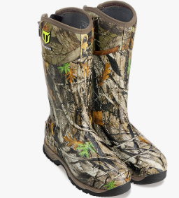 TIDEWE Rubber Hunting Boots, Waterproof Insulated Sturdy Outdoor